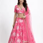 Blush Couture Floral Lehenga Ensemble