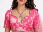 Blush Couture Floral Lehenga Ensemble - Image 2