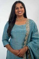 Light Blue Tissue Silk Sharara Suit