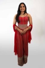 Bright Red Corset Co-ord set - Image 3