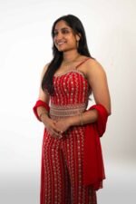 Bright Red Corset Co-ord set - Image 2