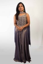 Purple Silk Corset Co-ord set - Image 3