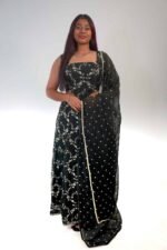 Dark Green Corset Lehenga - Image 3