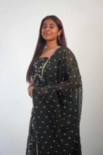 Dark Green Corset Lehenga - Image 2