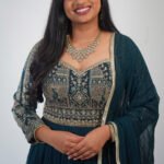 Teal Designer Anarkali Suit