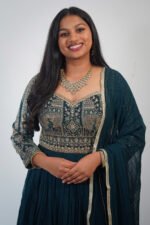 Teal Designer Anarkali Suit