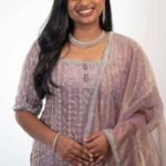 Lavender Tissue Silk Sharara Suit