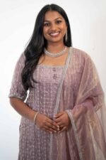 Lavender Tissue Silk Sharara Suit