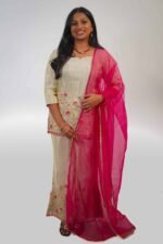 Tissue Silk Sharara Suit - Image 3
