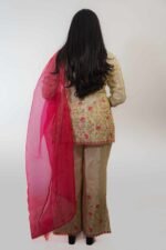 Tissue Silk Sharara Suit - Image 4