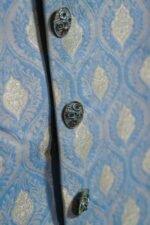 Regal Frost Blue Sherwani Set - Image 2