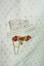 Royal Warm White Sherwani Set - Image 2