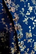 Luxurious Dark Blue Sherwani Set - Image 4