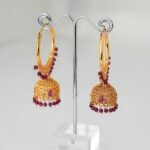 Ruby Hoop Jhumka