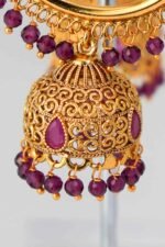 Ruby Hoop Jhumka - Image 4