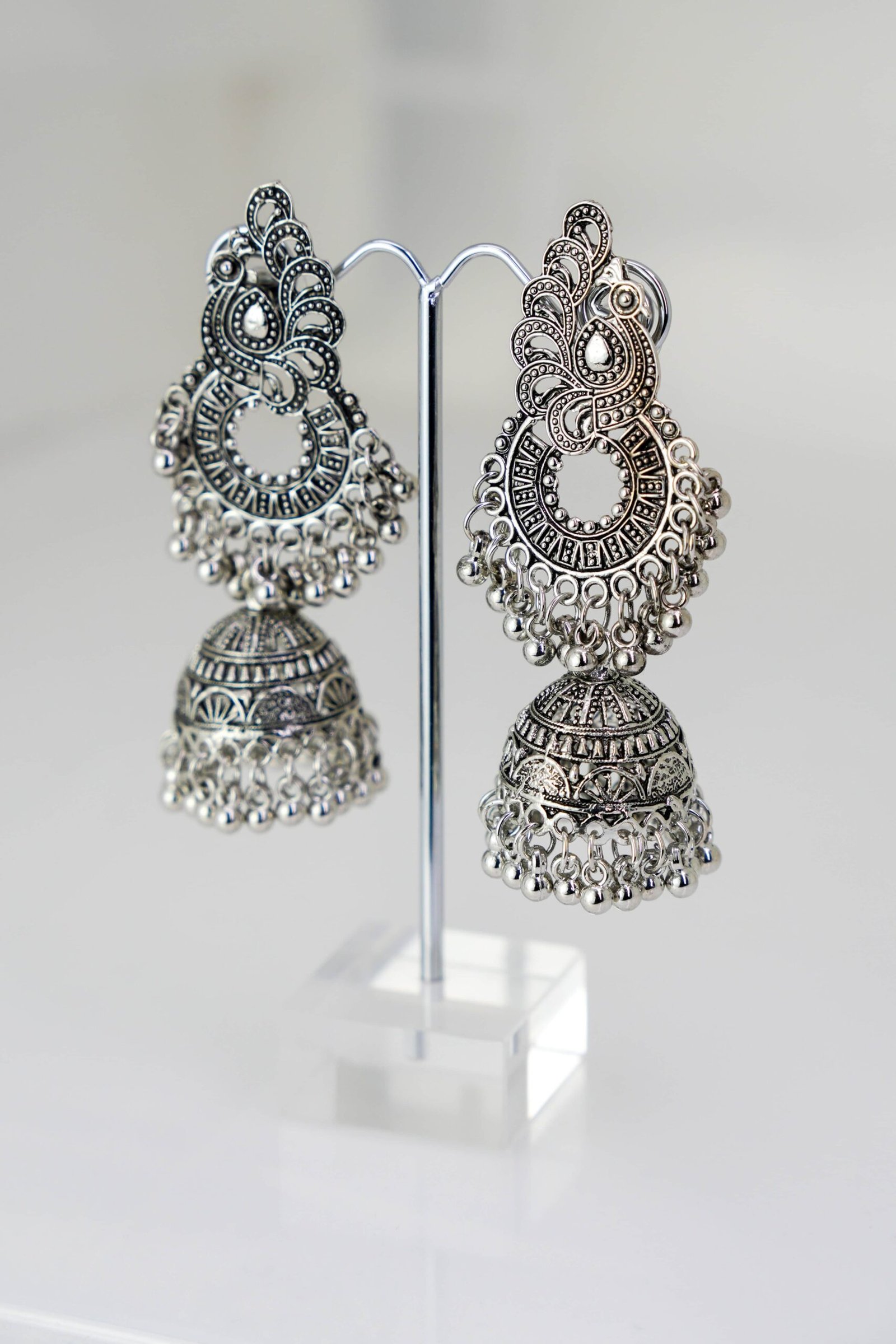 DSC04895.jpg Oxidised Tribal Jhumka - Image 1