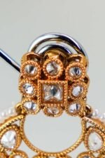 Pearl Halo Chandbali - Image 3