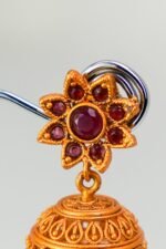 Floral Radiance Jhumka - Image 3