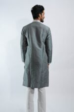 Elegant Grey Kurta Pajama - Image 3