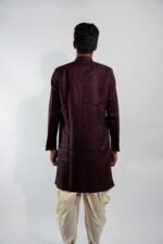 Imperial Burgundy Sherwani Set - Image 4