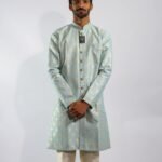 Regal Frost Blue Sherwani Set