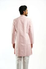 Royal Blush Pink Sherwani Set - Image 4