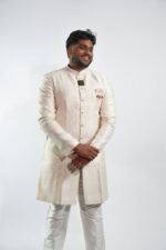 Royal Warm White Sherwani Set