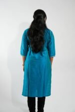 Azure Elegant Blue Kurti - Image 4