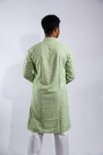 Olive Green Kurta Pajama - Image 4