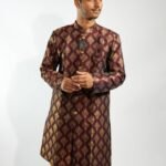 Deep Maroon Sherwani Set