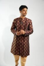 Deep Maroon Sherwani Set
