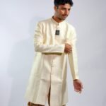 Dashing Cream Sherwani Set