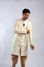 Dashing Cream Sherwani Set