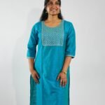 Azure Elegant Blue Kurti