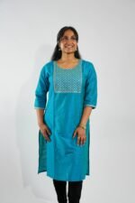 Azure Elegant Blue Kurti