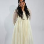 Divine Warm White Frock Kurti