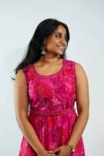 Radiant Royal Pink A-Line Kurti - Image 2