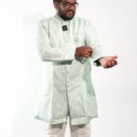Elegant Pastel Green Sherwani Set